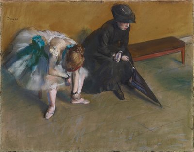 इंतज़ार कर रही द्वारा Edgar Degas